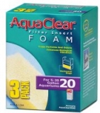 3-Pack Aquaclear Foam Filter Inserts for 5 to 20 Gallon Aquariums