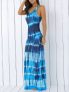 Bohemian Tie-Dye Illusion Print Racerback Long Tank Dress-$14.99-@dresslily