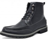 Bruno Marc Men’s Motorcycle Boots Leather Dress Oxford Boots (Various Colors)