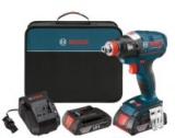 Bosch 18V Brushless Impact Driver Kit w/ 2 Batteries, Charger & Case
