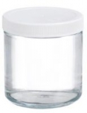 Wheaton W216906 Clear Glass 16oz Straight Sided Jar