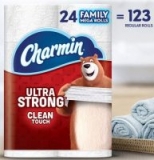 24-Ct Charmin Family Mega Toilet Paper Rolls (Ultra Strong or Soft) $26.95