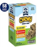 58-Count Quaker Chewy 25% Less Sugar Granola Bars (Variety Pack)