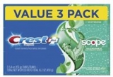 3-Pack 5.4oz. Crest Complete Whitening Plus Scope Toothpaste (Minty Fresh)