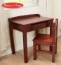 Melissa & Doug Child’s Lift-Top Desk & Chair (Espresso)