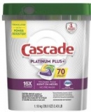 70-Count Cascade Platinum Plus Dishwasher Detergent ActionPacs (Lemon)