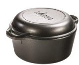 Lodge 5-Quart Double Dutch Oven w/ Skillet Cover