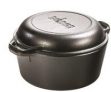 Lodge 5-Quart Double Dutch Oven w/ Skillet Cover