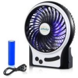 Efluky USB 3 Speed Rechargeable Portable Fan (Various Colors)