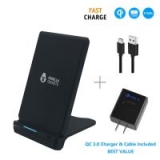 Gorilla Gadgets Fast Qi Wireless Charging Stand w/ QC 3.0 AC Adapter