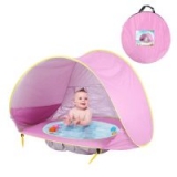 HOTUEEN Baby Beach Tent Pop Up Portable Sun Shelter with Pool