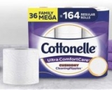 36-Ct Cottonelle Mega Rolls Ultra ComfortCare Toilet Paper