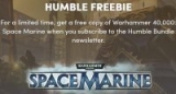 Free warhammer 40000 space marine at Humble Bundle