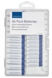 Insignia Alkaline Batteries: 24-Count AA + 12-Count AAA w/ Case