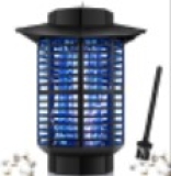 GOOTOP Bug Zapper Outdoor Electric, Mosquito Zapper, Fly Traps, Fly Zapper, Mosquito Killer, 3 Prong Plug, 90-130V, ABS Plastic Outer (Black)