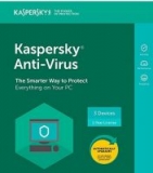 Kaspersky Anti-Virus 2018 | 3 Device | 1 Year [PC Key Code]-$24.44