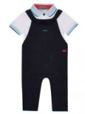 Baker by Ted Baker – Baby boys’ blue dungarees and white polo top set Now $33.60-@debenhams