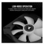 Corsair ML140 LED ELITE White 140mm PWM Magnetic Levitation Fan (Black)