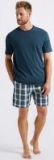 Pure Cotton Checked Pyjama Shorts Set-$32.00