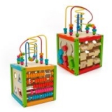 Multifunction 5-in-1 Wooden Bead Maze Activity Cube – $19.99 Shipped Free