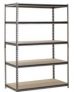 Edsal Muscle Rack 5-Shelf 72″ x 48″ x 24″ Steel Shelving Unit (Silver-Vein)