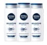 3-Count 16.9-Oz Nivea Men Sensitive Body Wash with Bamboo Extract