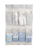 Amazon Basics 24-Pocket Over-the-Door Hanging Medium-Size Shoe Organizer