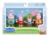 4-Count Peppa Pig Muddy Puddles Family Figure Pack