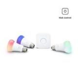 Philips Hue White & Color Ambiance LED Smart Light 3-Bulb Starter Kit