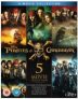 Pirates of the Caribbean: 1-5 Box Set (Region-Free Blu-ray)