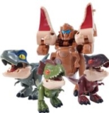 40% OFF(30% OFF+10%Coupon OFF) 2 in 1 Small Dinosaur Transforming Robot Toys