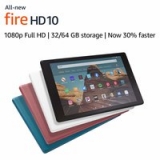 Fire HD 10 Tablet w/ Special Offers (Newest Model): 64GB $140, 32GB