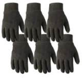 Wells Lamont Versatile Cotton Work & Gardening Gloves | Lightweight, Durable, Comfortable | Jersey, 6-Pair Bulk Pack, Large