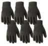 Wells Lamont Versatile Cotton Work & Gardening Gloves | Lightweight, Durable, Comfortable | Jersey, 6-Pair Bulk Pack, Large