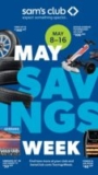Sam’s club may saving week (may 8th – may 15th)
