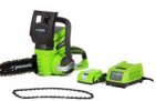 Greenworks 10″ 24V Cordless Chainsaw w/ Extra Chain, 2Ah Battery & Charger