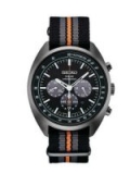 Seiko Recraft Men’s Solar Chronograph Watch With Additional Brown Leather Band