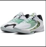 Nike Men's Zoom Freak 4 Basketball Shoes (White/Black/Volt)