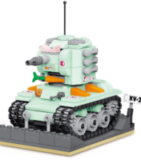 KNEW BUILT Mini Military  Tanks Building Block for Kid Learning Toy Educational Brick Model Construction Set