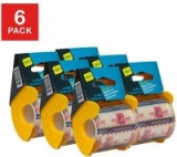6-Pack Seal-It Clear Shipping Tape w/ Palmguard Dispenser (4800″ Total)