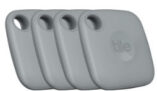 4-Pack Tile Mate Bluetooth Trackers (2022, Grey)