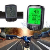 US LCD Digital Cycle Computer Bicycle Bike Backlight Speedometer Odometer