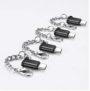 4-Pack Ainope Micro USB to USB C Adapters w/ Key Chains